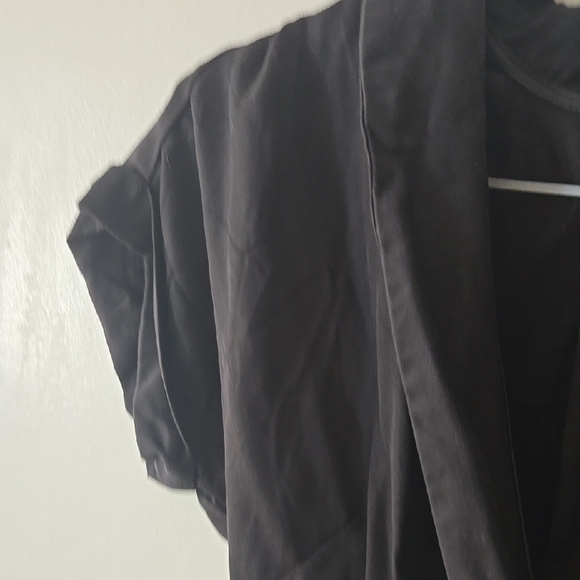 Le Chateau Black Long Sleeve Dress with Gold Buttons - Picture 3 of 5